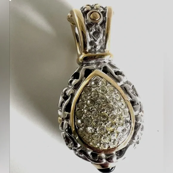 John Medeiro Gold and Silver Pendant - Picture 2 of 10